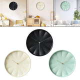 Maxbell Modern Wall Clock 12inch Decorative Hanging Clock for Dining Room Home Decor Black