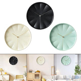 Maxbell Modern Wall Clock 12inch Decorative Hanging Clock for Dining Room Home Decor Black