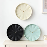 Maxbell Modern Wall Clock 12inch Decorative Hanging Clock for Dining Room Home Decor Black