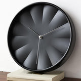 Maxbell Modern Wall Clock 12inch Decorative Hanging Clock for Dining Room Home Decor Black