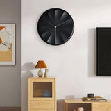 Maxbell Modern Wall Clock 12inch Decorative Hanging Clock for Dining Room Home Decor Black