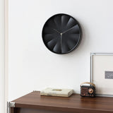 Maxbell Modern Wall Clock 12inch Decorative Hanging Clock for Dining Room Home Decor Black