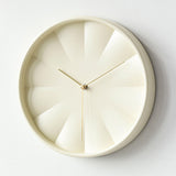 Maxbell Modern Wall Clock 12inch Decorative Hanging Clock for Dining Room Home Decor Beige