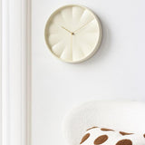 Maxbell Modern Wall Clock 12inch Decorative Hanging Clock for Dining Room Home Decor Beige
