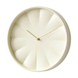 Maxbell Modern Wall Clock 12inch Decorative Hanging Clock for Dining Room Home Decor Beige