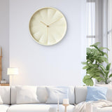 Maxbell Modern Wall Clock 12inch Decorative Hanging Clock for Dining Room Home Decor Beige