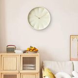 Maxbell Modern Wall Clock 12inch Decorative Hanging Clock for Dining Room Home Decor Beige