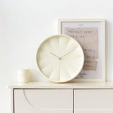 Maxbell Modern Wall Clock 12inch Decorative Hanging Clock for Dining Room Home Decor Beige