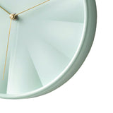 Maxbell Modern Wall Clock 12inch Decorative Hanging Clock for Dining Room Home Decor Light Green