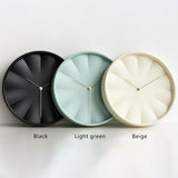 Maxbell Modern Wall Clock 12inch Decorative Hanging Clock for Dining Room Home Decor Light Green