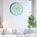 Maxbell Modern Wall Clock 12inch Decorative Hanging Clock for Dining Room Home Decor Light Green