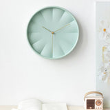 Maxbell Modern Wall Clock 12inch Decorative Hanging Clock for Dining Room Home Decor Light Green