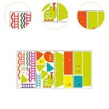 Maxbell Cartoon Floor Stickers Colorful Floor Decals for Bedroom Preschool Play Room