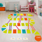 Maxbell Cartoon Floor Stickers Colorful Floor Decals for Bedroom Preschool Play Room