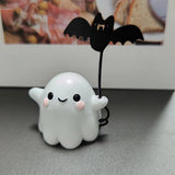 Maxbell Halloween Ghost Statue Cute Art Resin Sculpture for Office Bookshelf Desktop