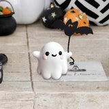 Maxbell Halloween Ghost Statue Cute Art Resin Sculpture for Office Bookshelf Desktop