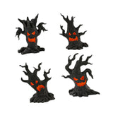 Maxbell 4Pcs Mini Spooky Table Craft Tree Demon Ornament for Flower Pot Fairy Garden