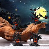 Maxbell 4Pcs Mini Spooky Table Craft Tree Demon Ornament for Flower Pot Fairy Garden