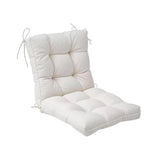 Maxbell Chair Cushion with Backrest Seat Cushion for Kitchen Office Chair Desk Chair white