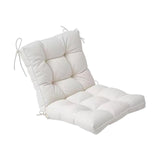 Maxbell Chair Cushion with Backrest Seat Cushion for Kitchen Office Chair Desk Chair white