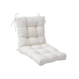 Maxbell Chair Cushion with Backrest Seat Cushion for Kitchen Office Chair Desk Chair white