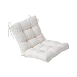 Maxbell Chair Cushion with Backrest Seat Cushion for Kitchen Office Chair Desk Chair white