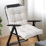 Maxbell Chair Cushion with Backrest Seat Cushion for Kitchen Office Chair Desk Chair white
