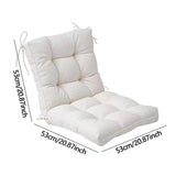 Maxbell Chair Cushion with Backrest Seat Cushion for Kitchen Office Chair Desk Chair white
