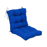 Maxbell Chair Cushion with Backrest Seat Cushion for Kitchen Office Chair Desk Chair blue
