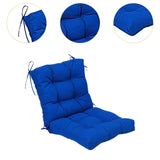 Maxbell Chair Cushion with Backrest Seat Cushion for Kitchen Office Chair Desk Chair blue