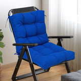 Maxbell Chair Cushion with Backrest Seat Cushion for Kitchen Office Chair Desk Chair blue