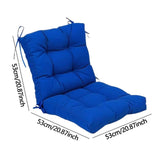 Maxbell Chair Cushion with Backrest Seat Cushion for Kitchen Office Chair Desk Chair blue
