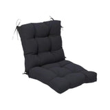 Maxbell Chair Cushion with Backrest Seat Cushion for Kitchen Office Chair Desk Chair black