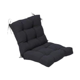 Maxbell Chair Cushion with Backrest Seat Cushion for Kitchen Office Chair Desk Chair black