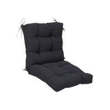 Maxbell Chair Cushion with Backrest Seat Cushion for Kitchen Office Chair Desk Chair black