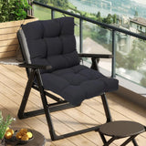 Maxbell Chair Cushion with Backrest Seat Cushion for Kitchen Office Chair Desk Chair black