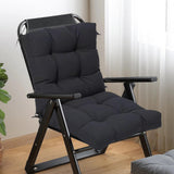 Maxbell Chair Cushion with Backrest Seat Cushion for Kitchen Office Chair Desk Chair black