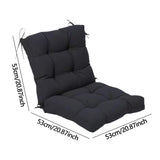 Maxbell Chair Cushion with Backrest Seat Cushion for Kitchen Office Chair Desk Chair black