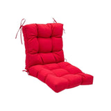 Maxbell Chair Cushion with Backrest Seat Cushion for Kitchen Office Chair Desk Chair red
