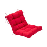 Maxbell Chair Cushion with Backrest Seat Cushion for Kitchen Office Chair Desk Chair red
