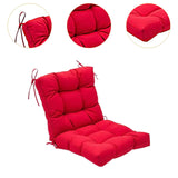 Maxbell Chair Cushion with Backrest Seat Cushion for Kitchen Office Chair Desk Chair red