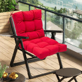 Maxbell Chair Cushion with Backrest Seat Cushion for Kitchen Office Chair Desk Chair red