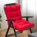 Maxbell Chair Cushion with Backrest Seat Cushion for Kitchen Office Chair Desk Chair red