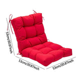 Maxbell Chair Cushion with Backrest Seat Cushion for Kitchen Office Chair Desk Chair red