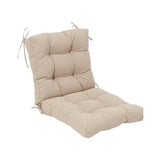 Maxbell Chair Cushion with Backrest Seat Cushion for Kitchen Office Chair Desk Chair khaki