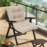 Maxbell Chair Cushion with Backrest Seat Cushion for Kitchen Office Chair Desk Chair khaki