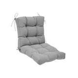 Maxbell Chair Cushion with Backrest Seat Cushion for Kitchen Office Chair Desk Chair grey