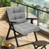 Maxbell Chair Cushion with Backrest Seat Cushion for Kitchen Office Chair Desk Chair grey