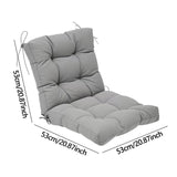 Maxbell Chair Cushion with Backrest Seat Cushion for Kitchen Office Chair Desk Chair grey