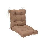 Maxbell Chair Cushion with Backrest Seat Cushion for Kitchen Office Chair Desk Chair brown